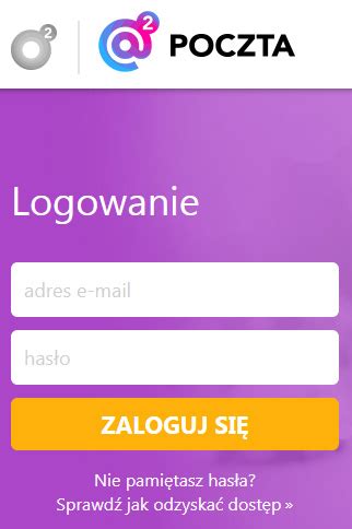 poczta.o2.pl logowanie|Odzyskaj hasło w Poczcie o2